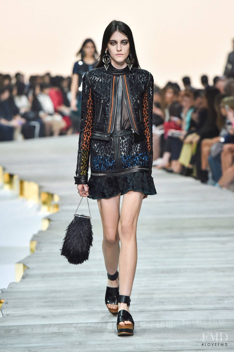 Serena Archetti featured in  the Roberto Cavalli fashion show for Spring/Summer 2015