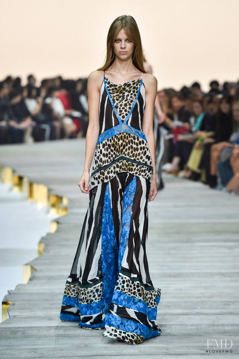 Lexi Boling featured in  the Roberto Cavalli fashion show for Spring/Summer 2015