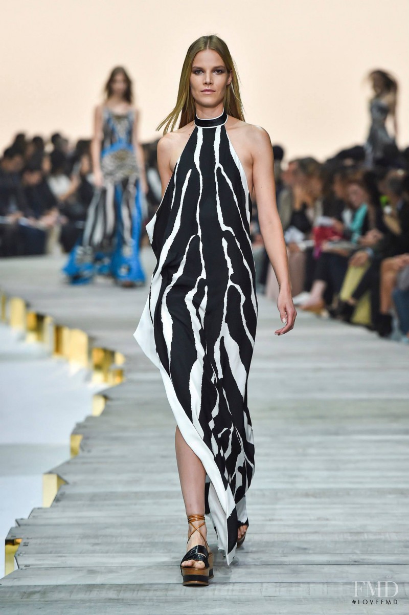 Suvi Koponen featured in  the Roberto Cavalli fashion show for Spring/Summer 2015