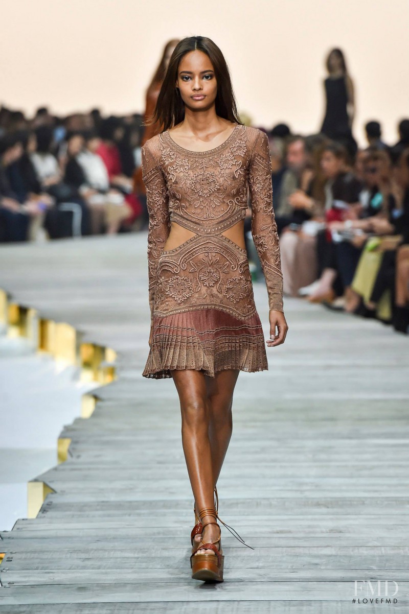 Malaika Firth featured in  the Roberto Cavalli fashion show for Spring/Summer 2015