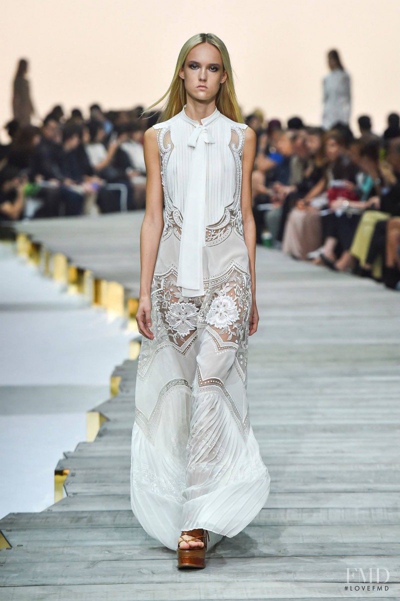 Harleth Kuusik featured in  the Roberto Cavalli fashion show for Spring/Summer 2015