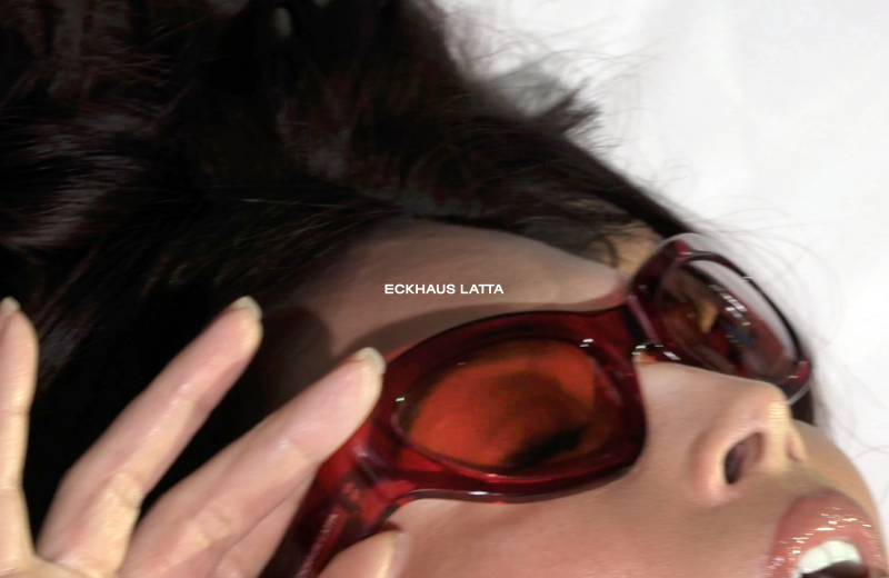 Eckhaus Latta Sunglasses Campaign advertisement for Summer 2024