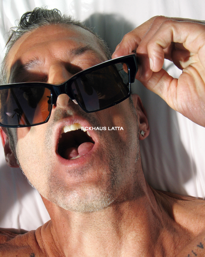 Eckhaus Latta Sunglasses Campaign advertisement for Summer 2024