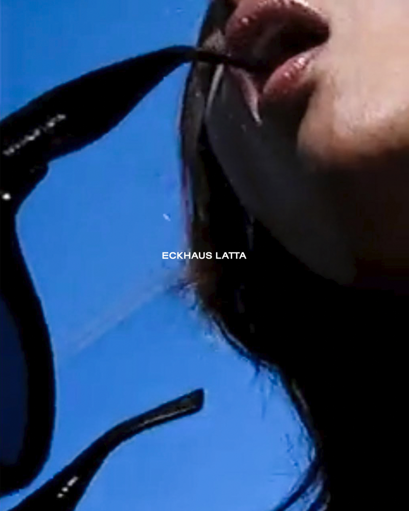 Eckhaus Latta Sunglasses Campaign advertisement for Summer 2024