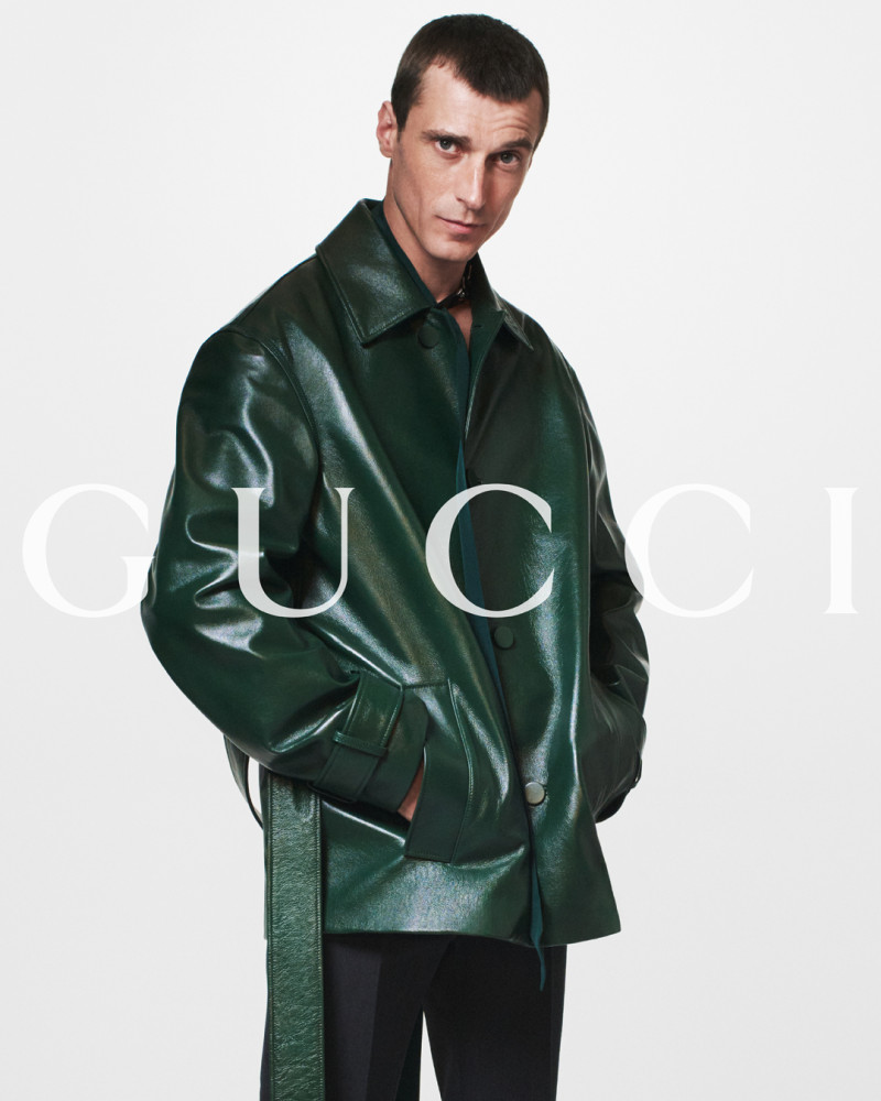 Clement Chabernaud featured in  the Gucci advertisement for Autumn/Winter 2024