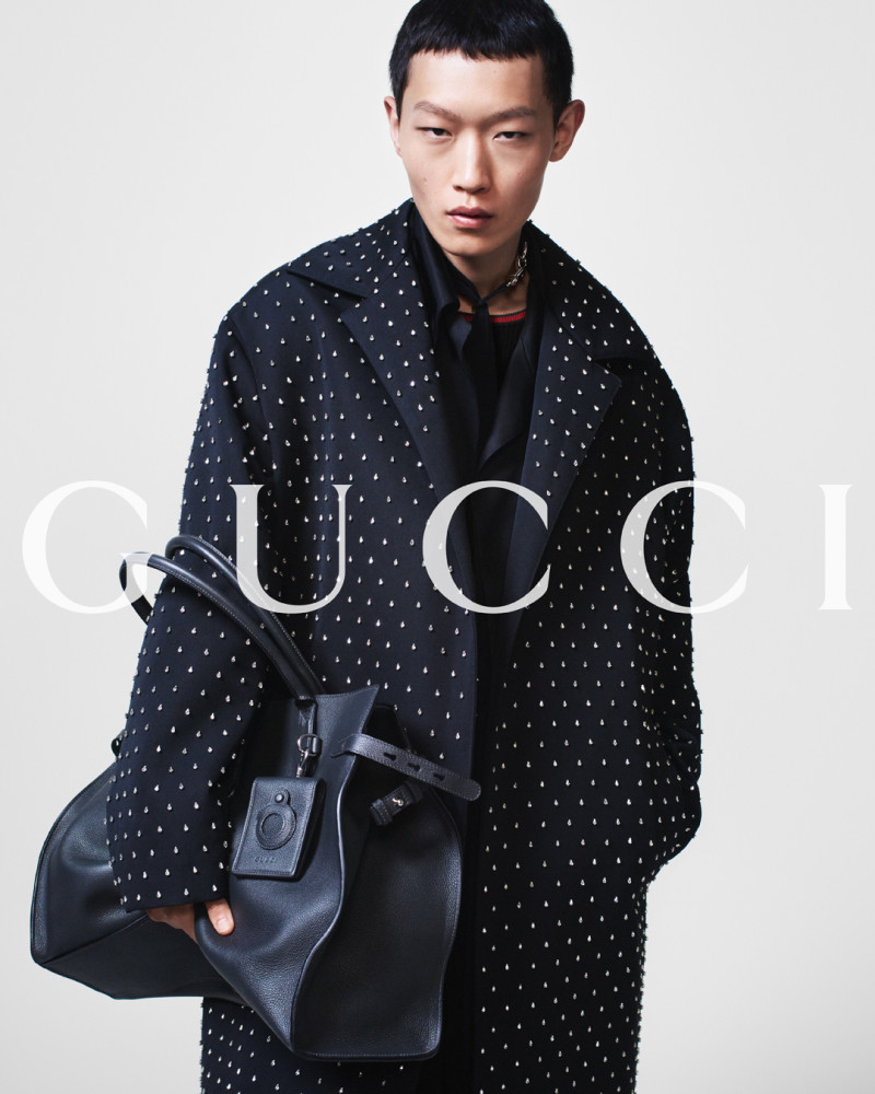 Li Cheng Yuan featured in  the Gucci advertisement for Autumn/Winter 2024