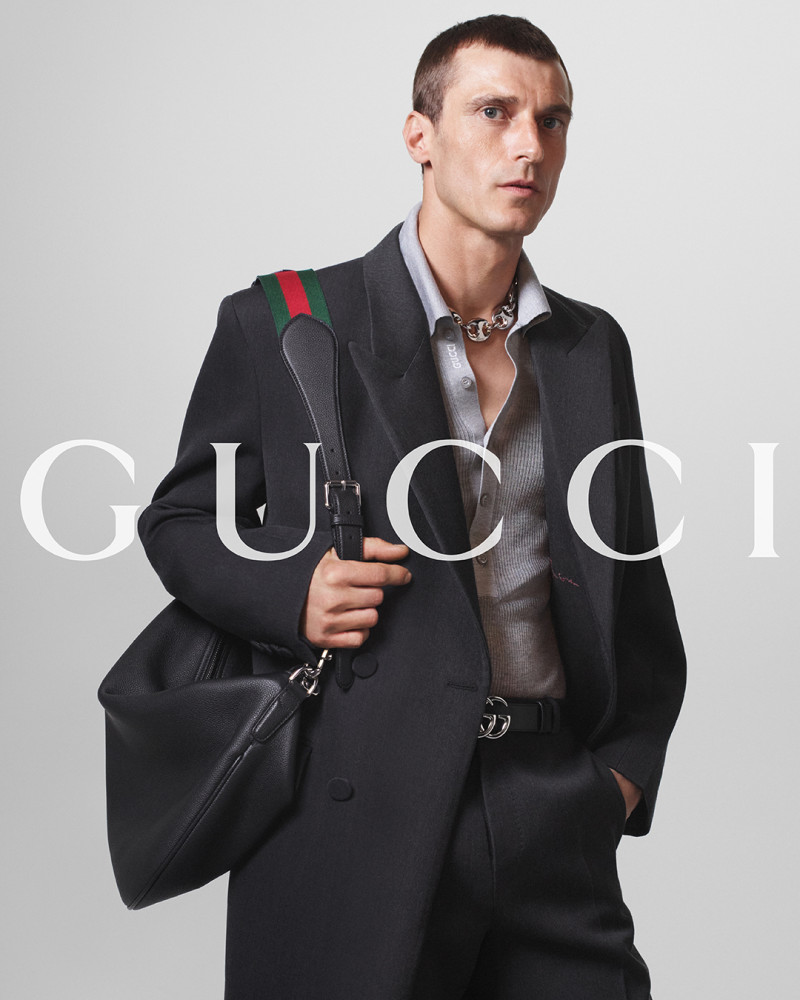 Clement Chabernaud featured in  the Gucci advertisement for Autumn/Winter 2024