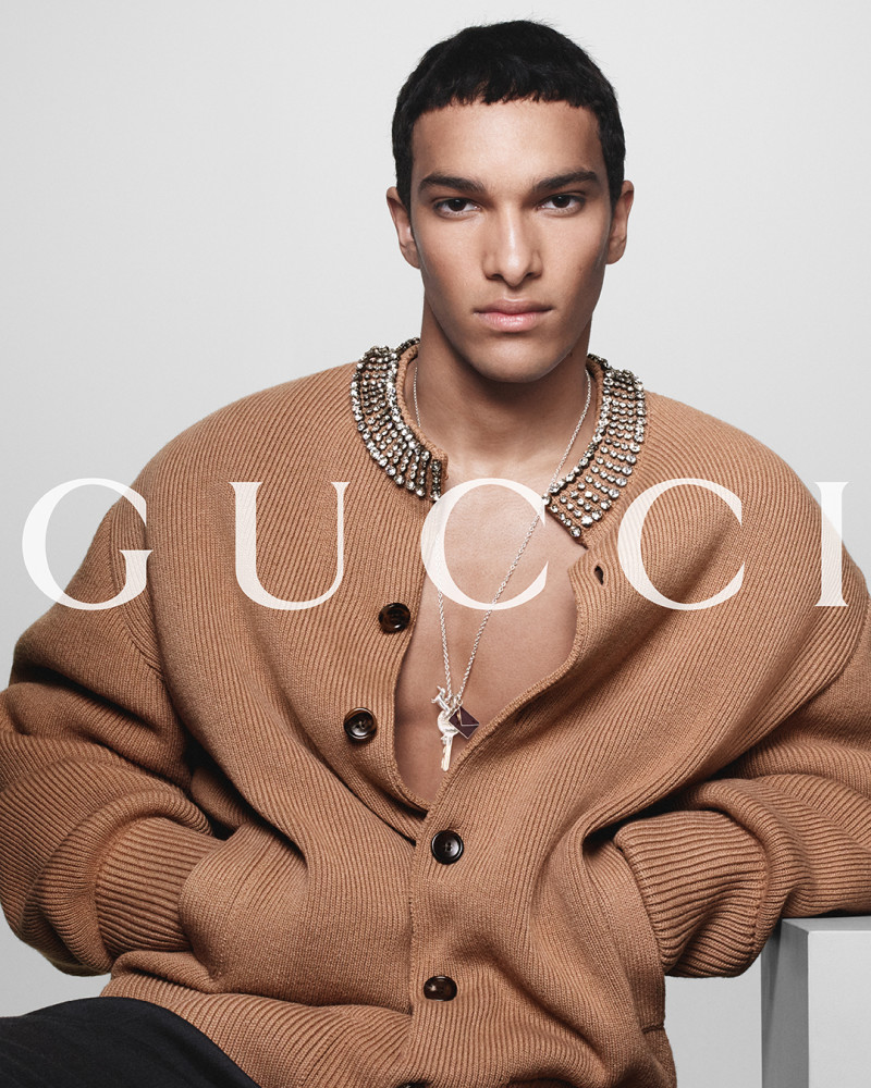 Joel Ortiz featured in  the Gucci advertisement for Autumn/Winter 2024