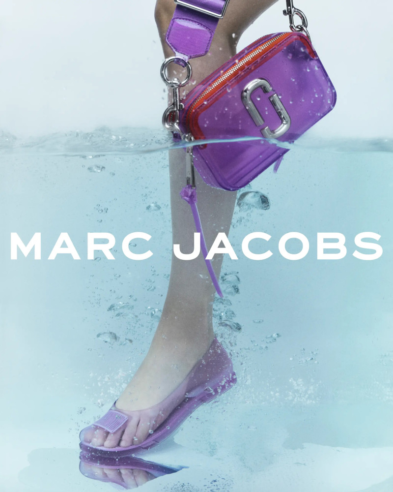 Alex Consani featured in  the Marc Jacobs Marc Jacobs x Melissa Summer 2024 Collection advertisement for Summer 2024