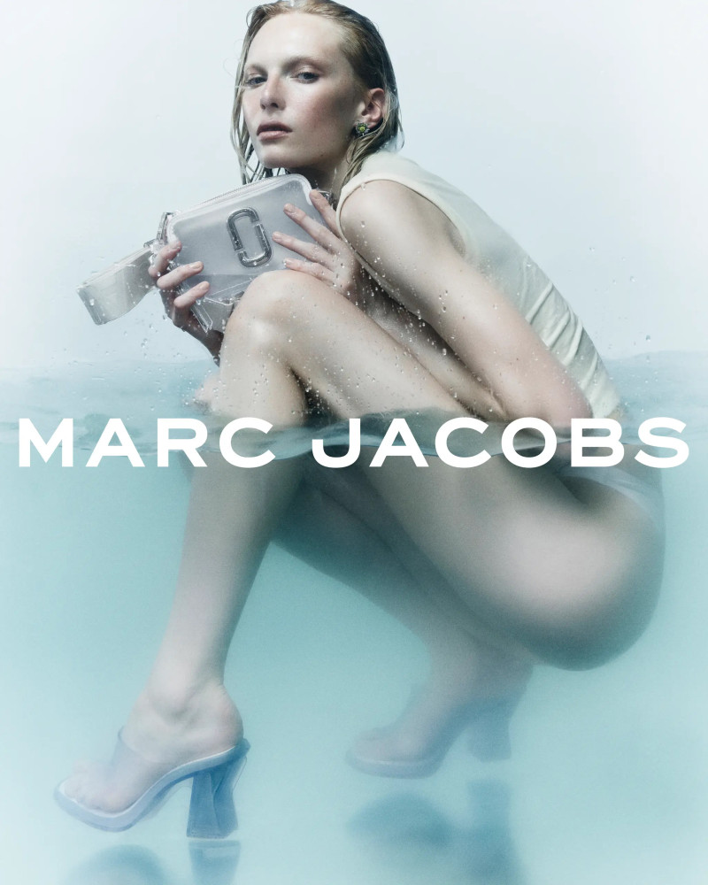 Alex Consani featured in  the Marc Jacobs Marc Jacobs x Melissa Summer 2024 Collection advertisement for Summer 2024