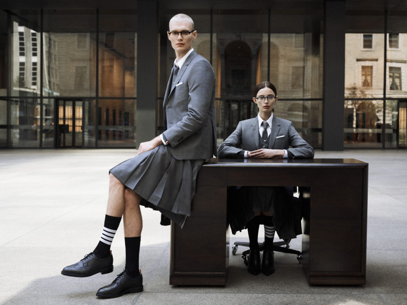 Thom Browne Eyewear 2024 Campaign advertisement for Summer 2024