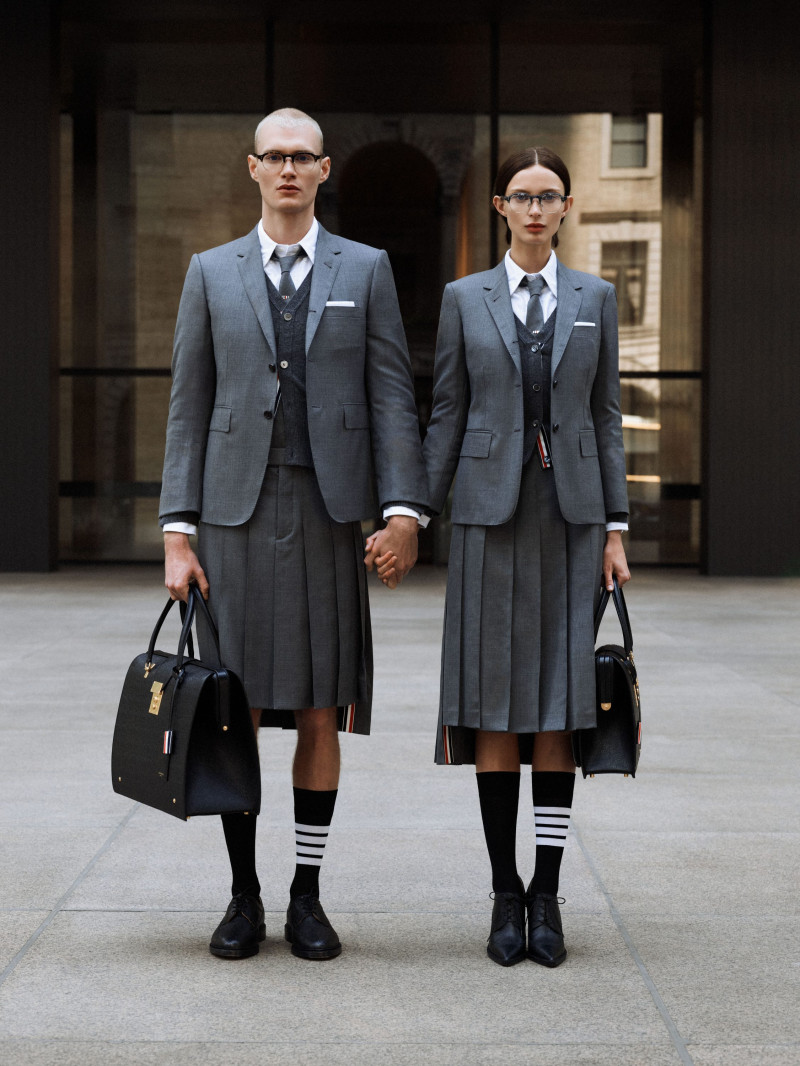 Lucy Lulu Baddeley Wood featured in  the Thom Browne Eyewear 2024 Campaign advertisement for Summer 2024