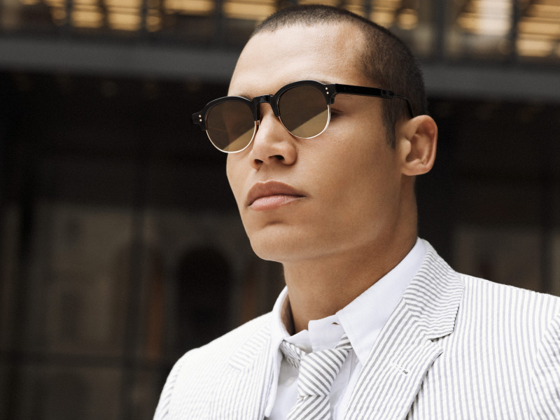 Thom Browne Eyewear 2024 Campaign advertisement for Summer 2024