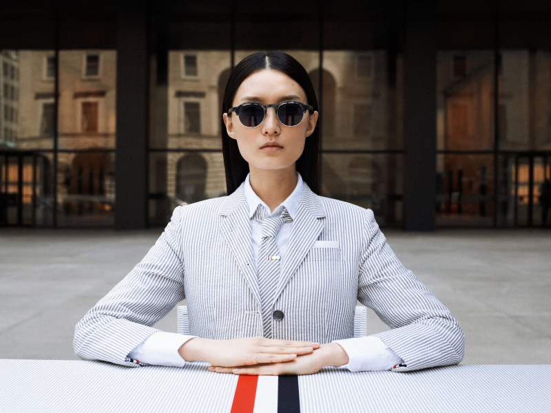 Thom Browne Eyewear 2024 Campaign advertisement for Summer 2024