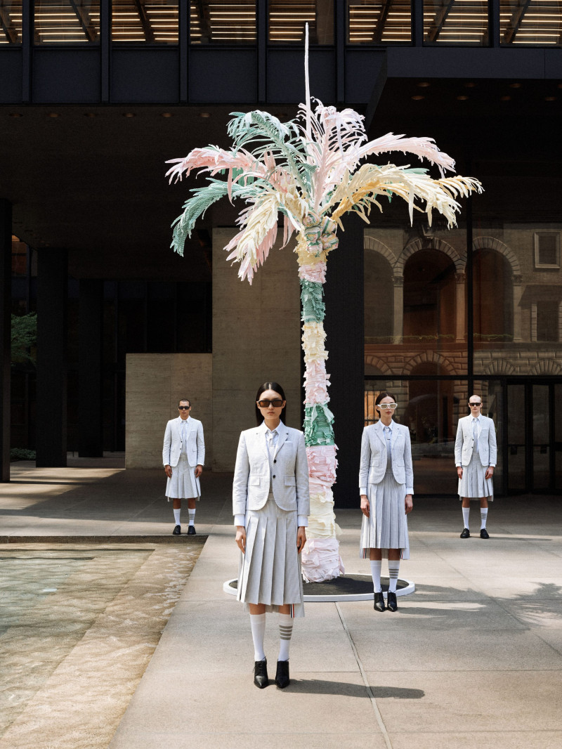 Lucy Lulu Baddeley Wood featured in  the Thom Browne Eyewear 2024 Campaign advertisement for Summer 2024