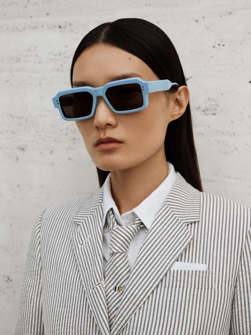 Thom Browne Eyewear 2024 Campaign advertisement for Summer 2024