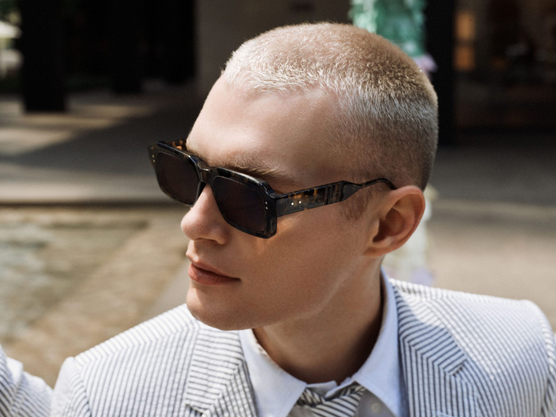 Thom Browne Eyewear 2024 Campaign advertisement for Summer 2024