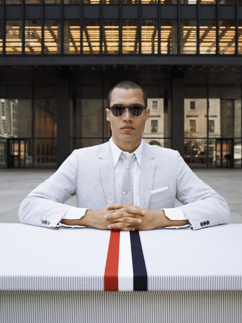 Thom Browne Eyewear 2024 Campaign advertisement for Summer 2024