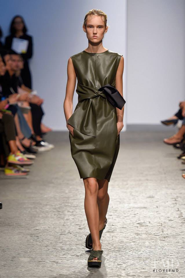Harleth Kuusik featured in  the Sportmax fashion show for Spring/Summer 2015