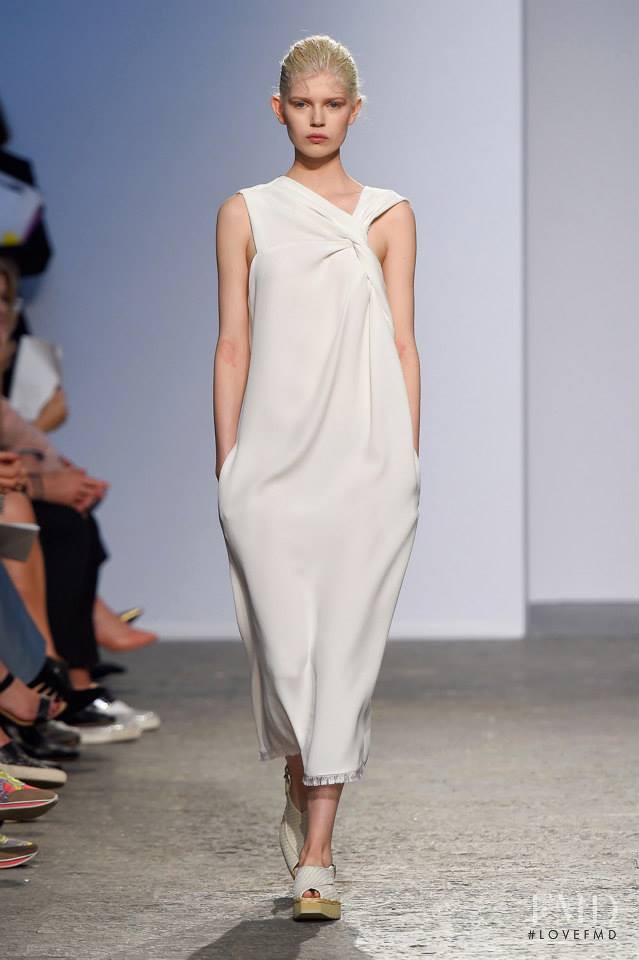Ola Rudnicka featured in  the Sportmax fashion show for Spring/Summer 2015
