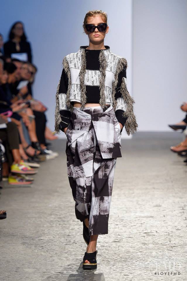 Emmy Rappe featured in  the Sportmax fashion show for Spring/Summer 2015