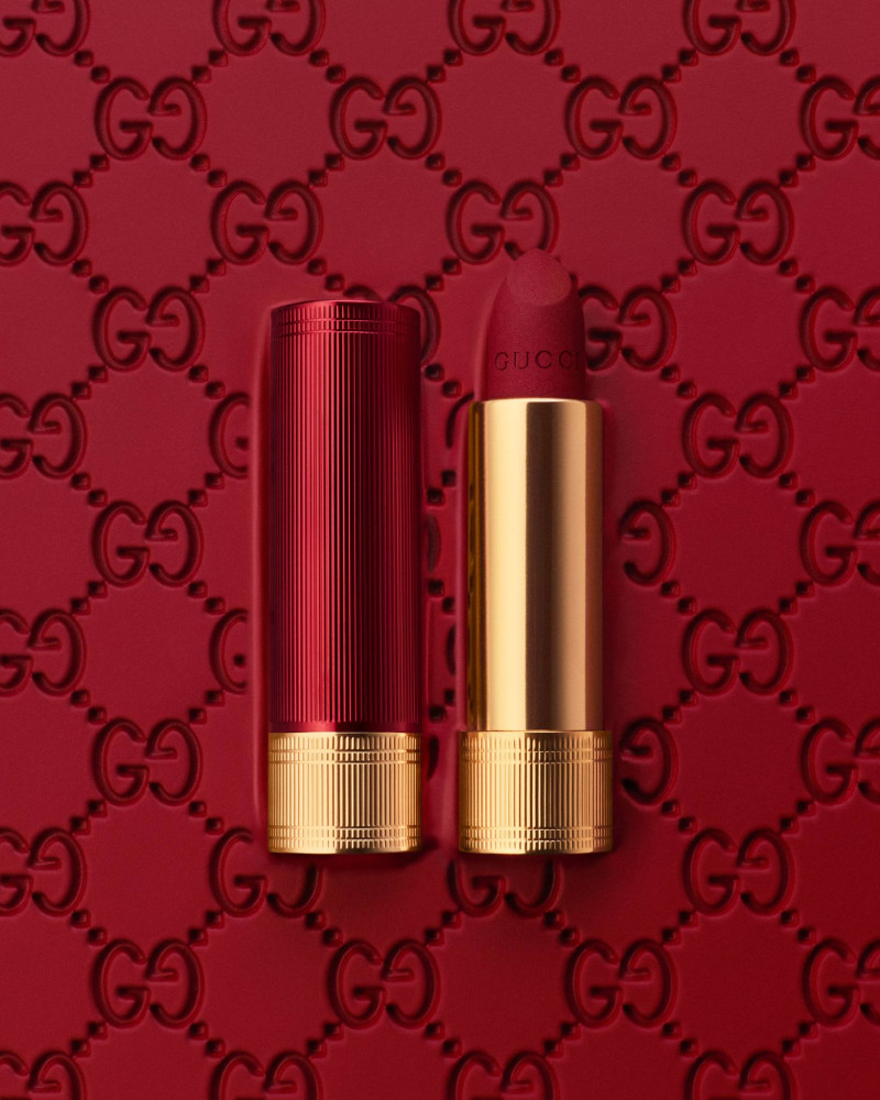 Gucci Beauty Gucci Rosso Ancora 2024 Campaign advertisement for Summer 2024