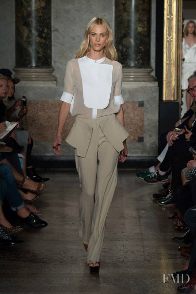 Aymeline Valade featured in  the Ports 1961 fashion show for Spring/Summer 2015