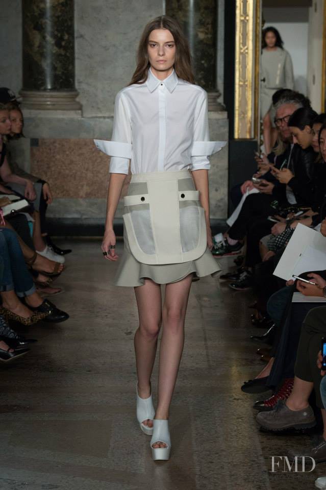 Dasha Denisenko featured in  the Ports 1961 fashion show for Spring/Summer 2015
