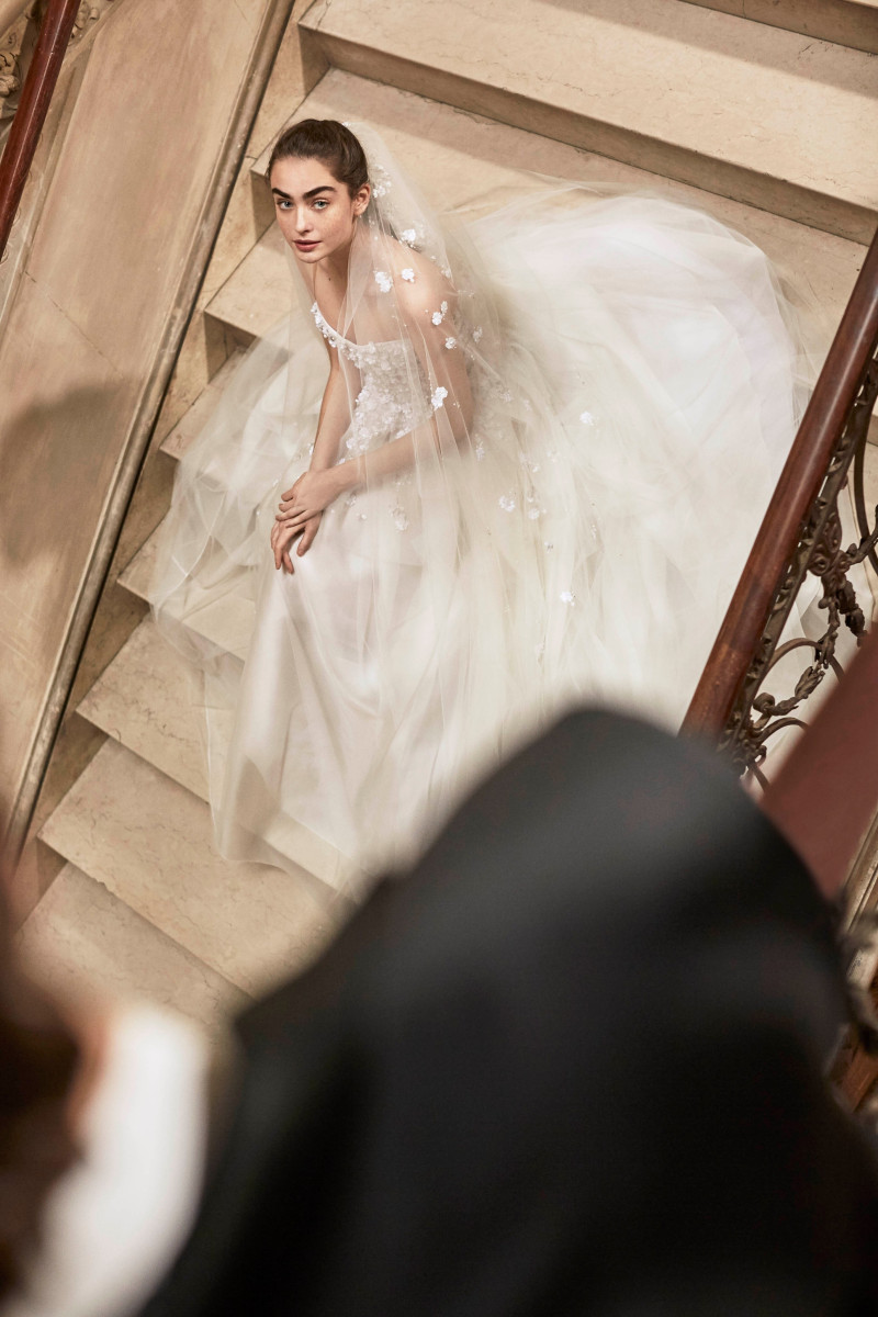 Alisha Nesvat featured in  the Carolina Herrera Bridal lookbook for Spring/Summer 2019