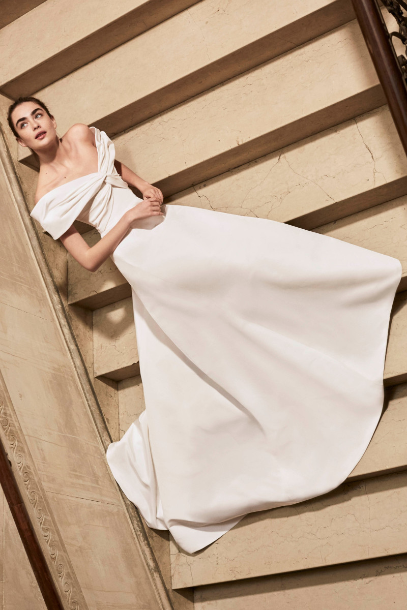 Alisha Nesvat featured in  the Carolina Herrera Bridal lookbook for Spring/Summer 2019