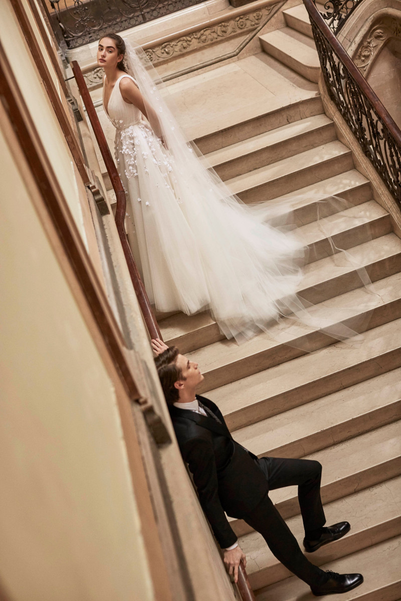 Alisha Nesvat featured in  the Carolina Herrera Bridal lookbook for Spring/Summer 2019