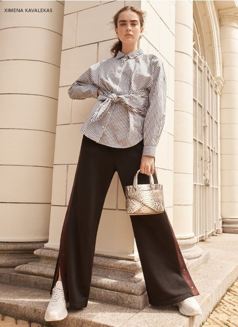 Alisha Nesvat featured in  the Bloomingdales Just For Kicks lookbook for Pre-Fall 2018