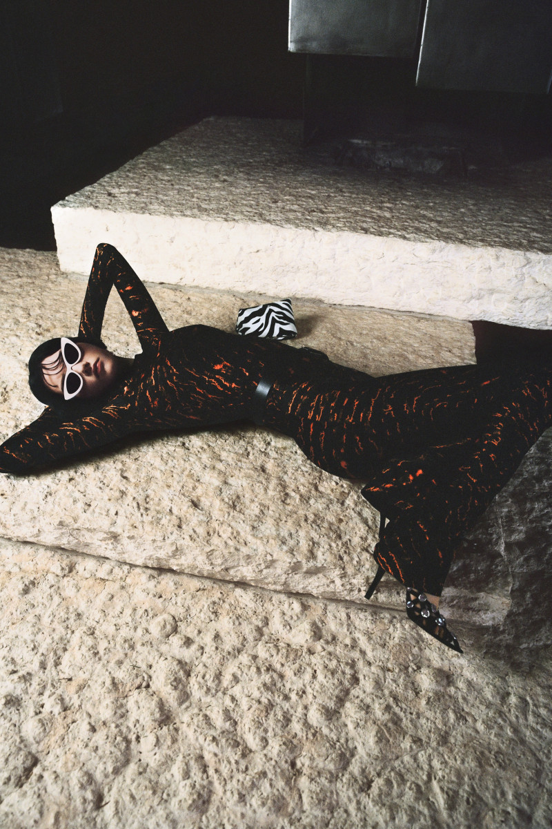 Sofia Steinberg featured in  the The Attico lookbook for Autumn/Winter 2023