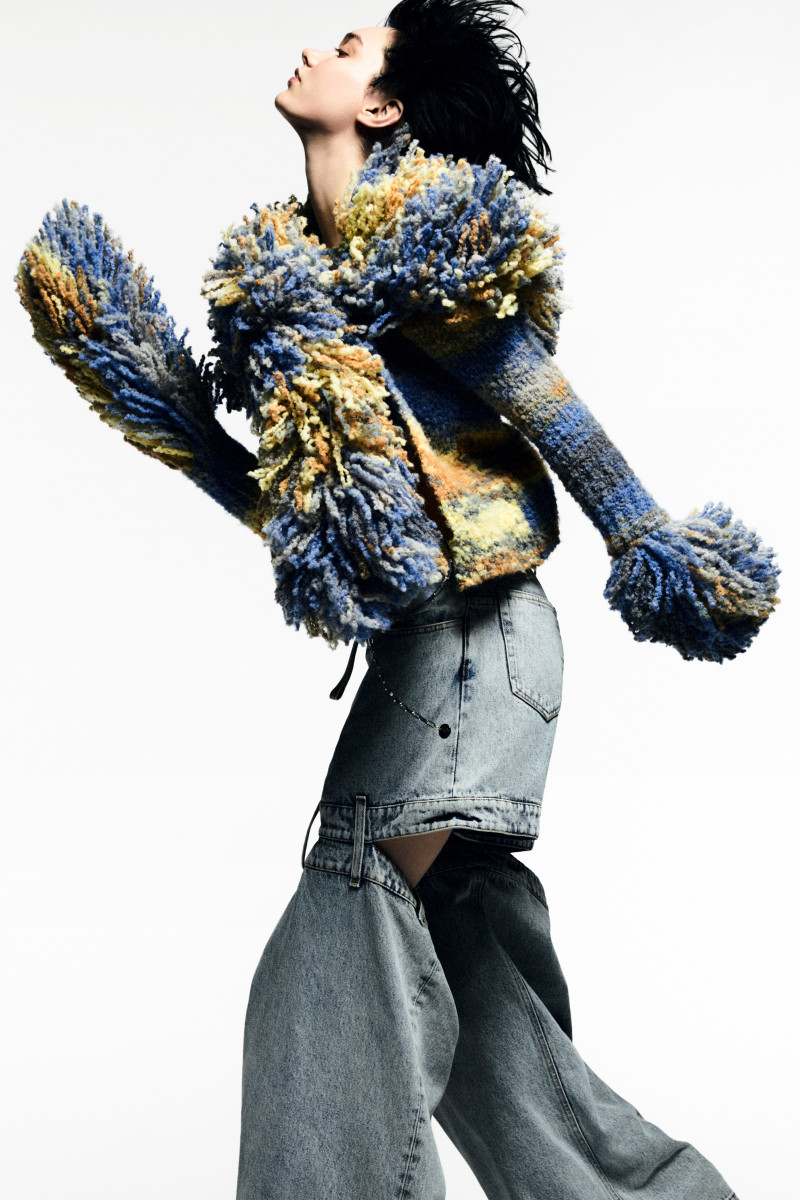 Sofia Steinberg featured in  the The Attico lookbook for Autumn/Winter 2023