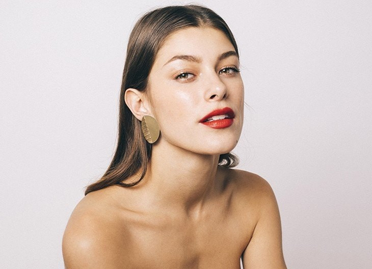 Stéphanie Thais Garcia featured in  the Chic Alors! advertisement for Autumn/Winter 2018