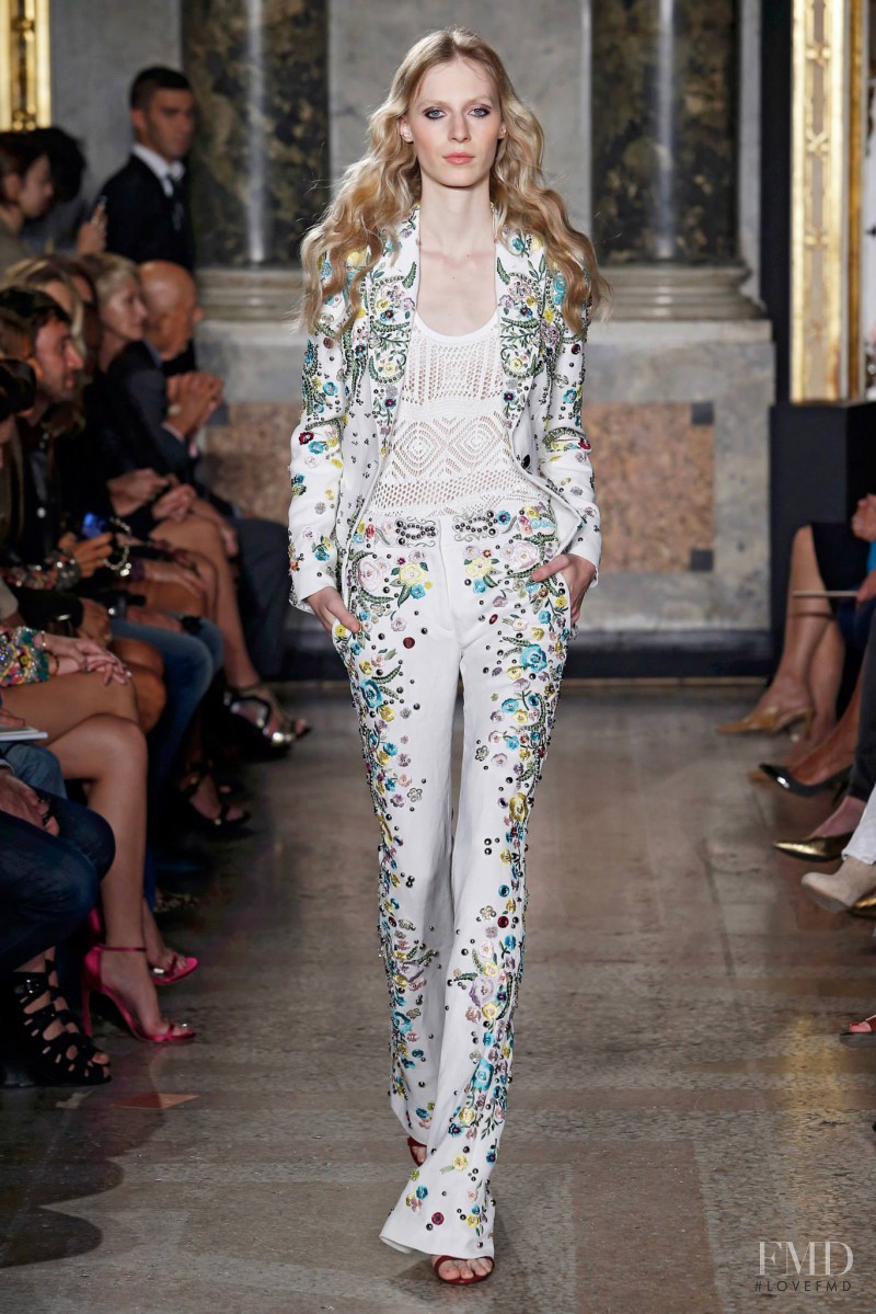Julia Nobis featured in  the Pucci fashion show for Spring/Summer 2015