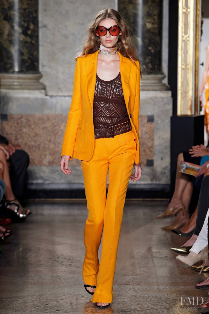 Ondria Hardin featured in  the Pucci fashion show for Spring/Summer 2015