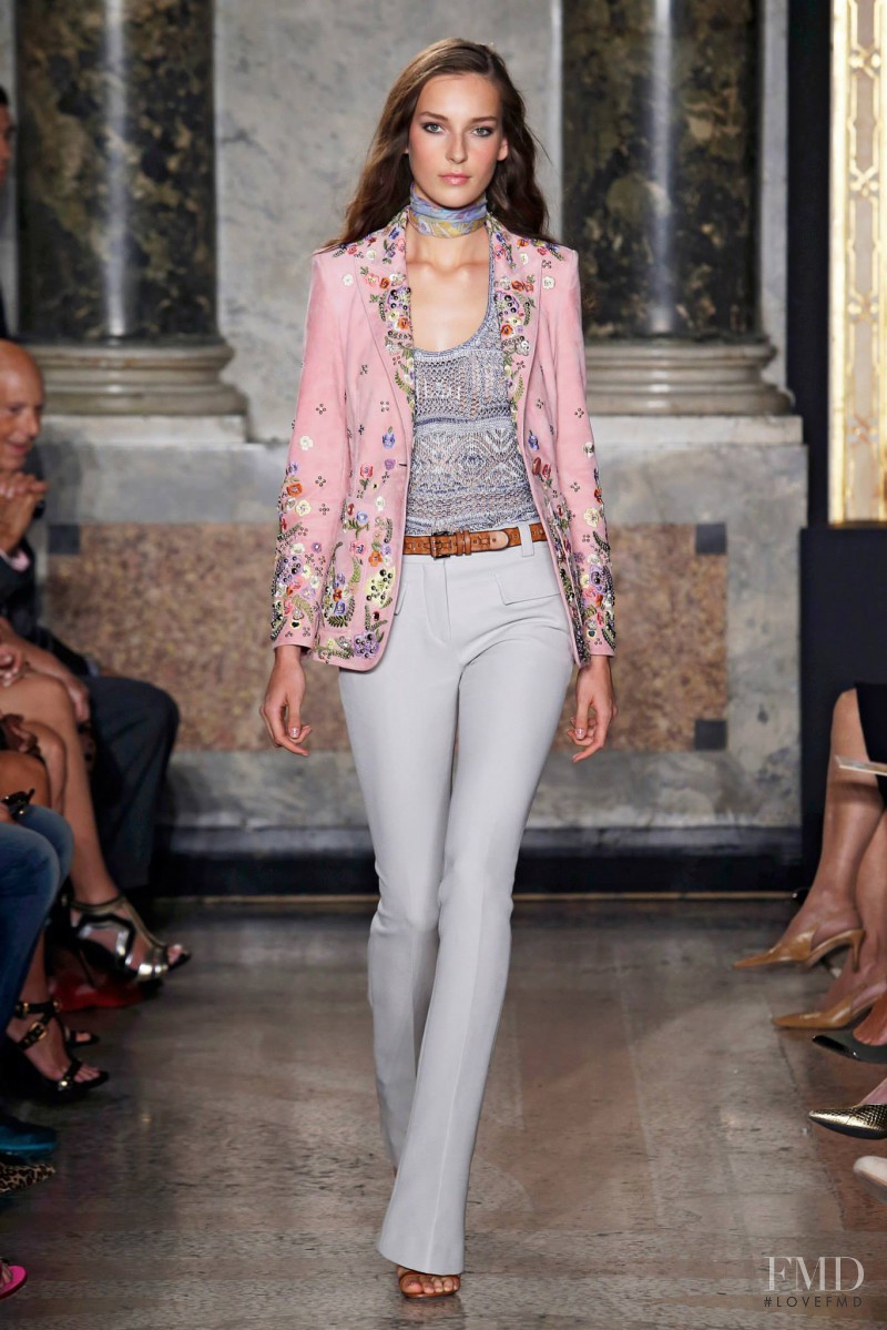 Julia Bergshoeff featured in  the Pucci fashion show for Spring/Summer 2015
