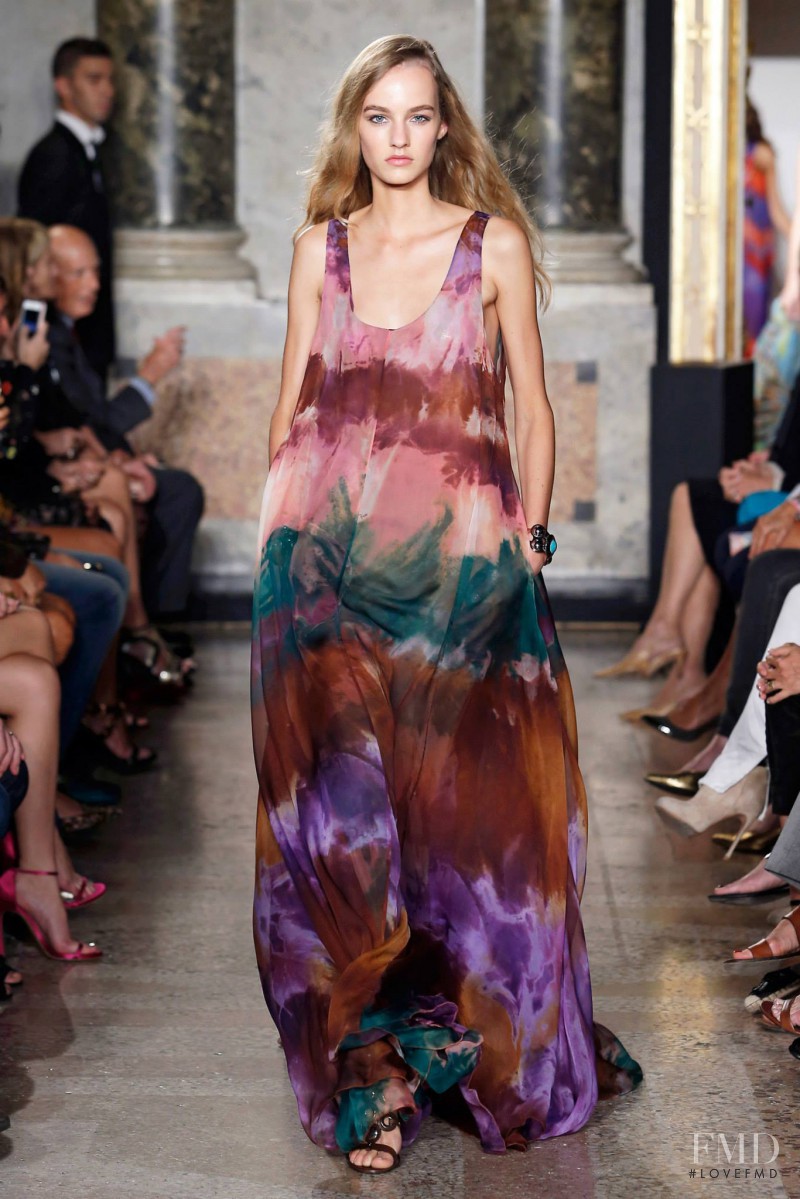Maartje Verhoef featured in  the Pucci fashion show for Spring/Summer 2015