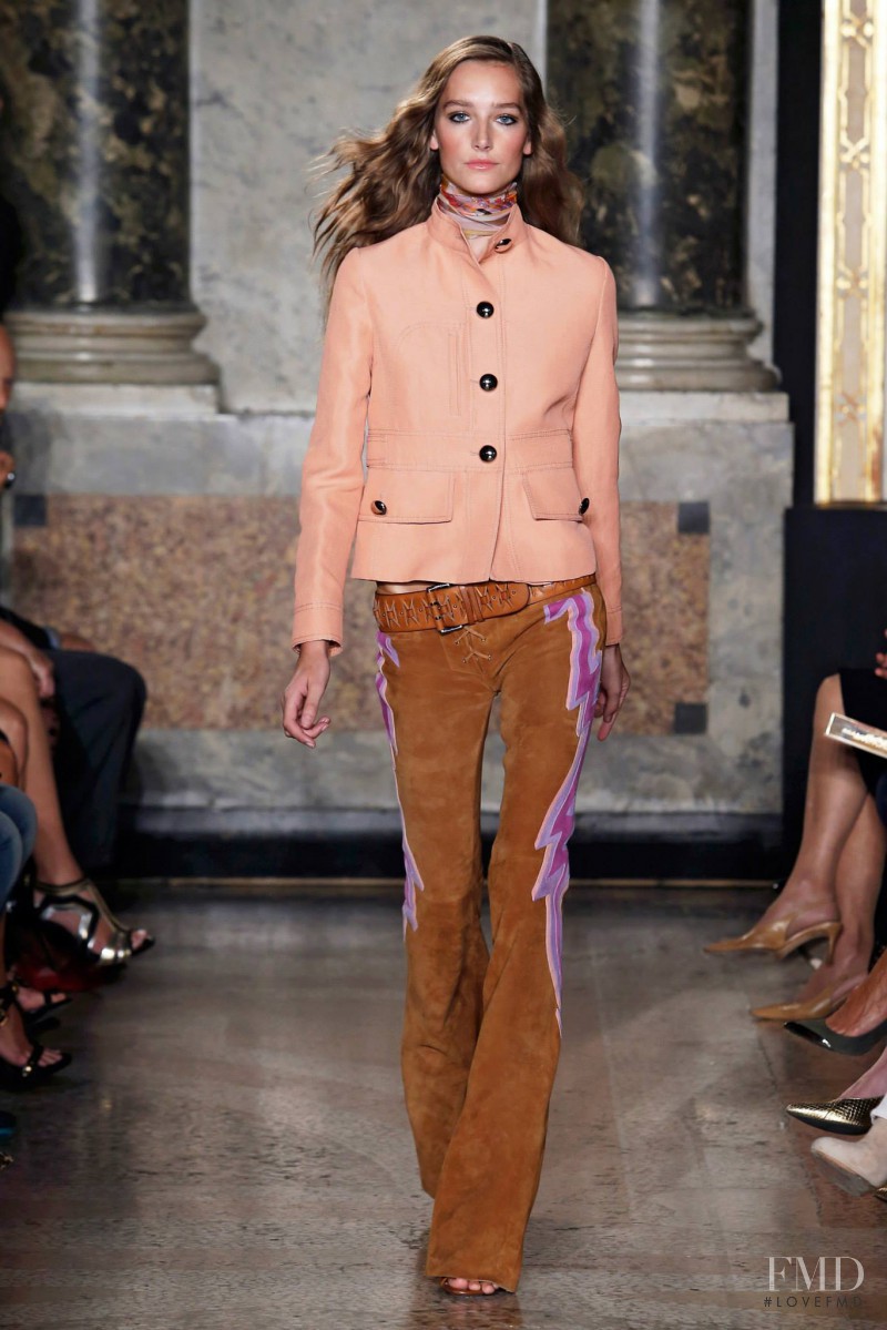 Joséphine Le Tutour featured in  the Pucci fashion show for Spring/Summer 2015
