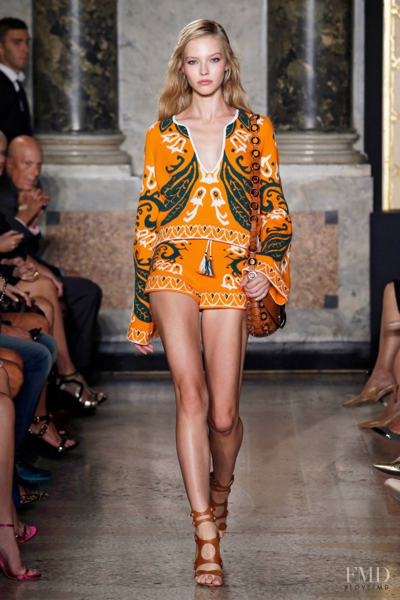 Sasha Luss featured in  the Pucci fashion show for Spring/Summer 2015