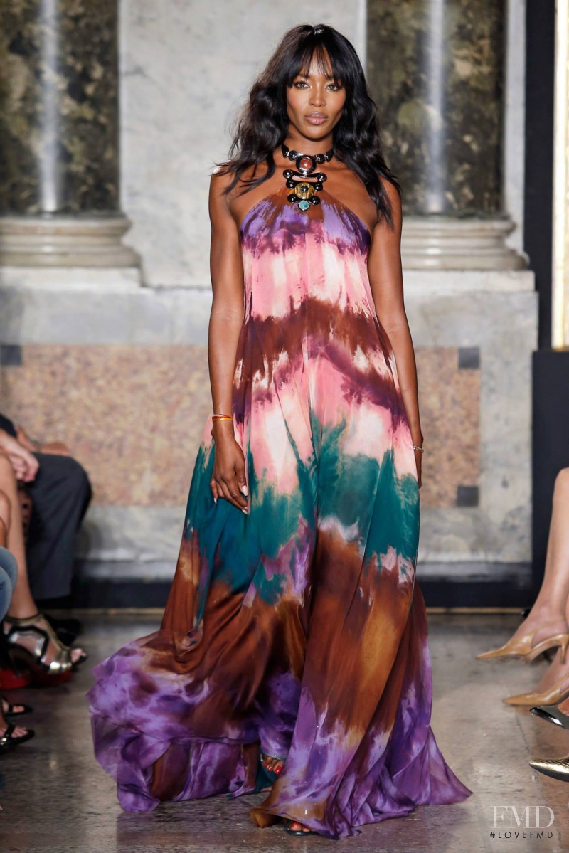 Naomi Campbell featured in  the Pucci fashion show for Spring/Summer 2015