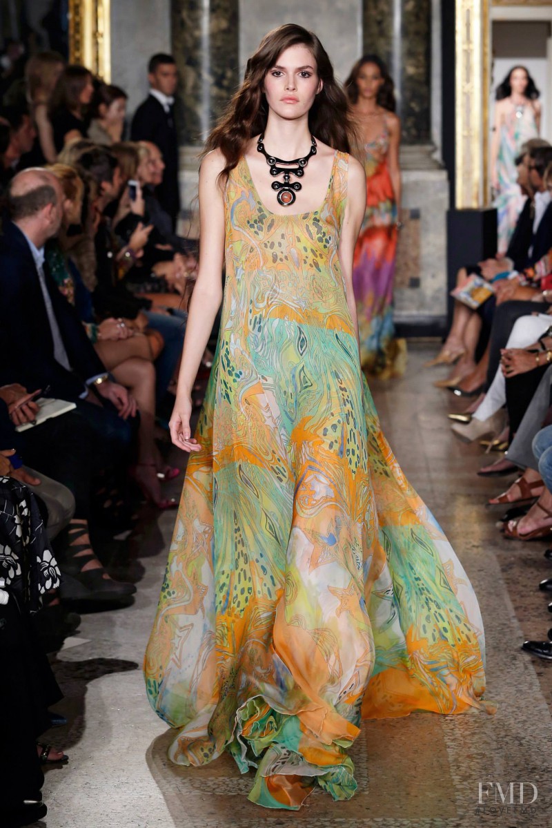 Vanessa Moody featured in  the Pucci fashion show for Spring/Summer 2015
