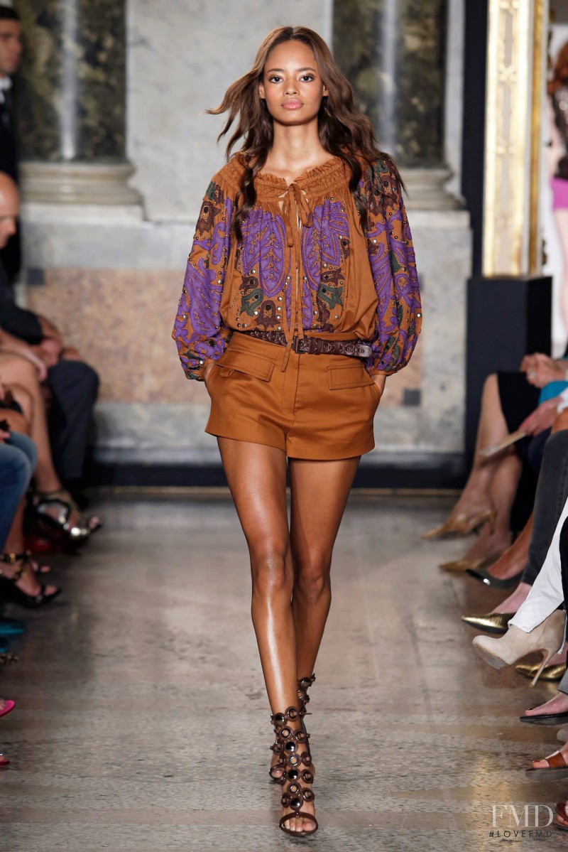Malaika Firth featured in  the Pucci fashion show for Spring/Summer 2015