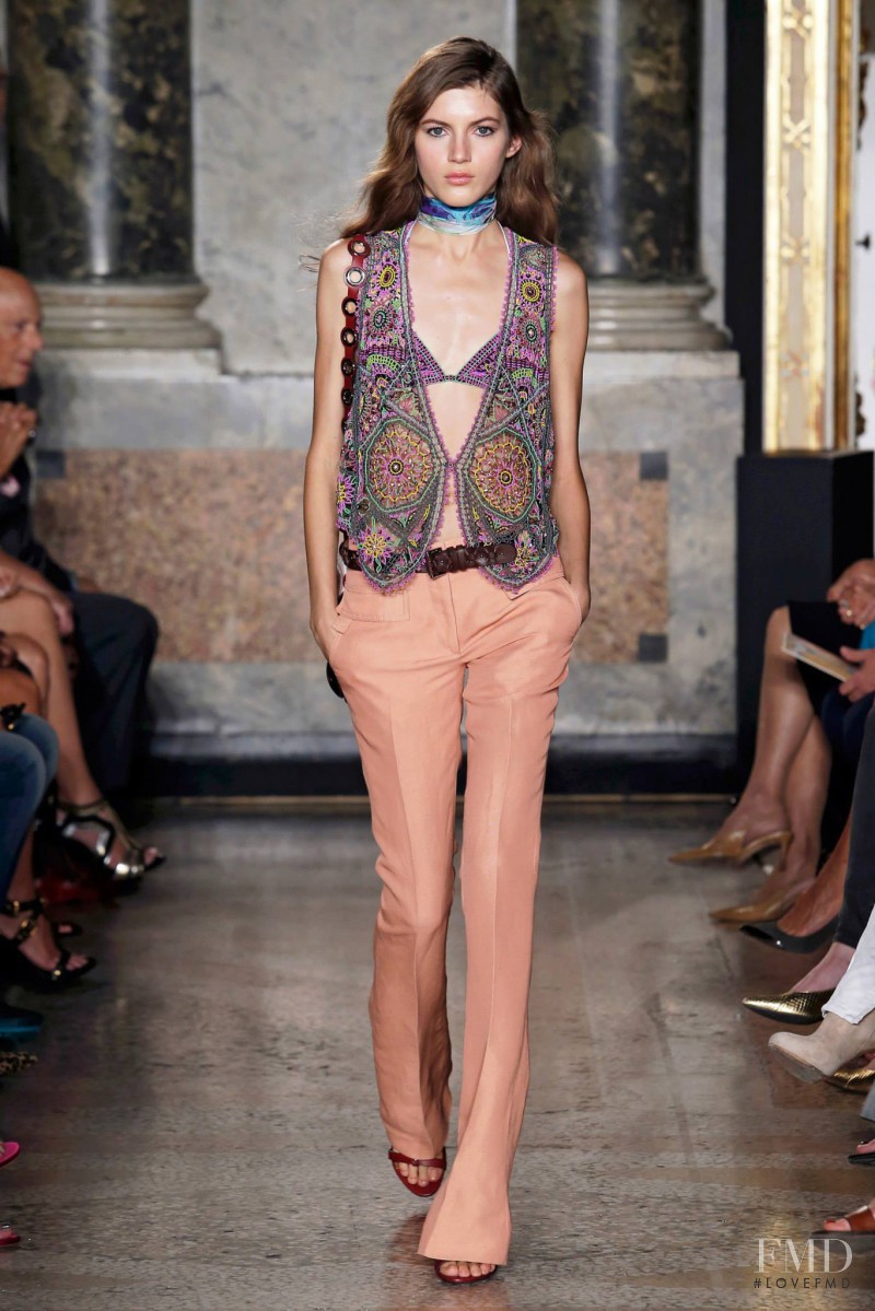Valery Kaufman featured in  the Pucci fashion show for Spring/Summer 2015