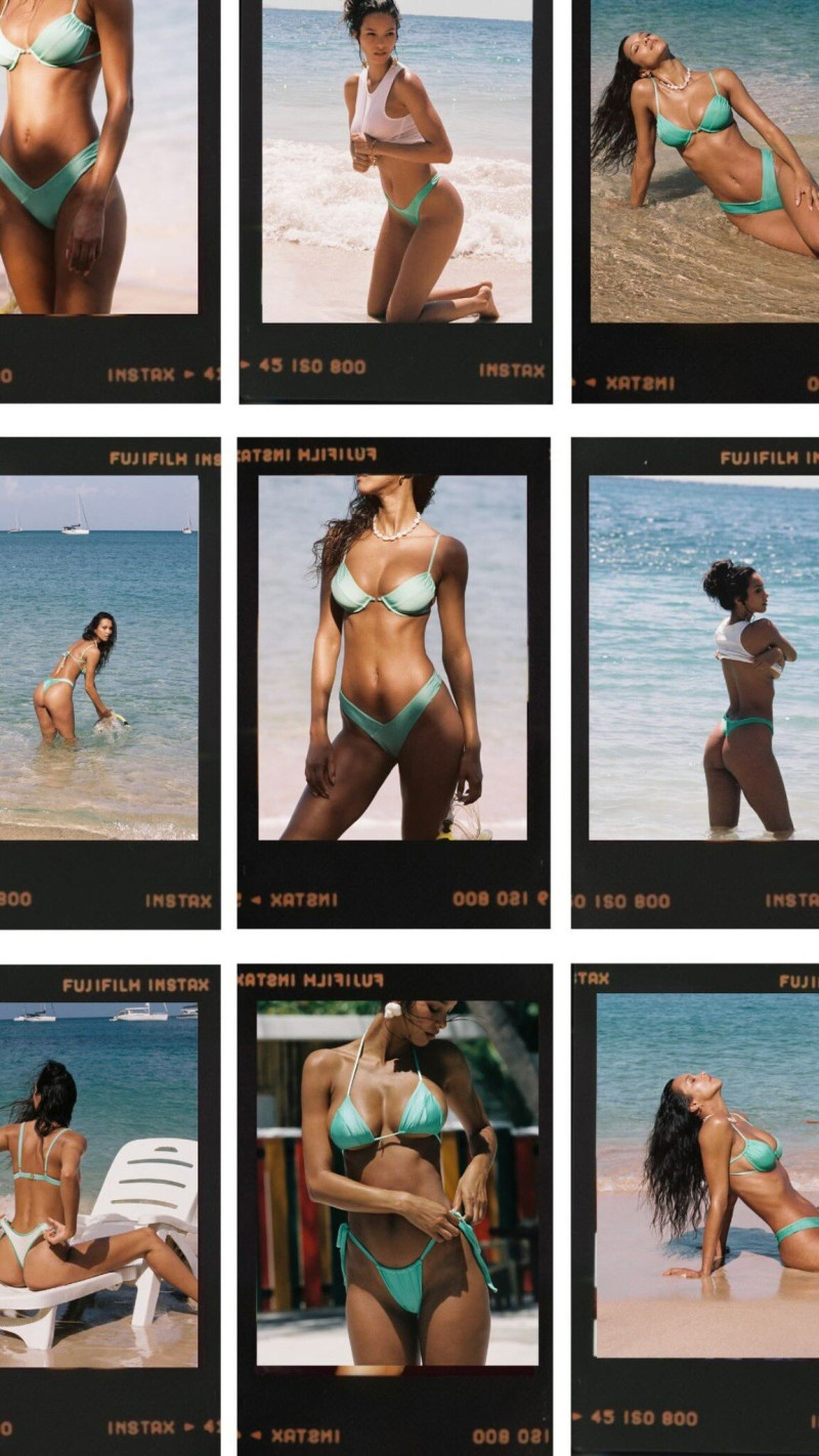 Lais Ribeiro featured in  the Fae Swim lookbook for Summer 2024