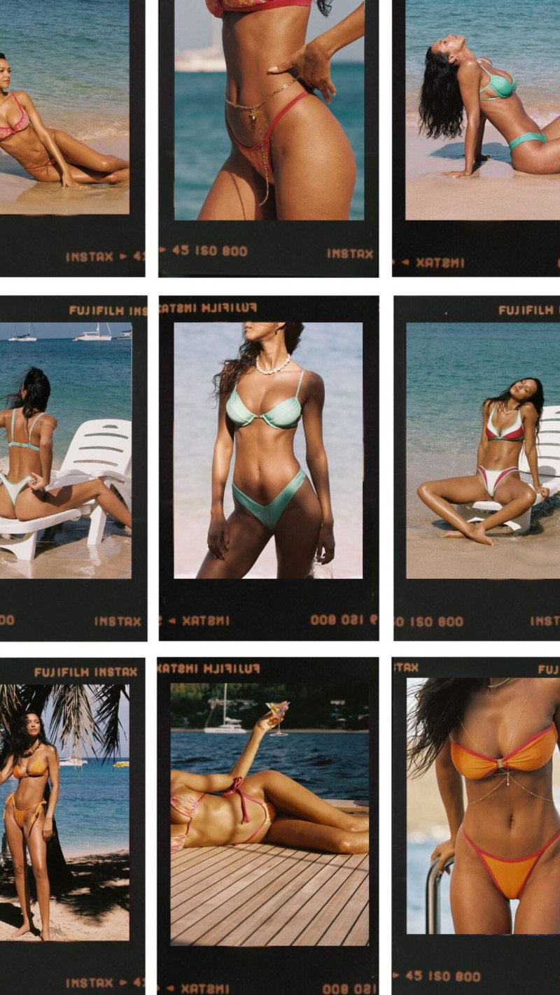 Lais Ribeiro featured in  the Fae Swim lookbook for Summer 2024