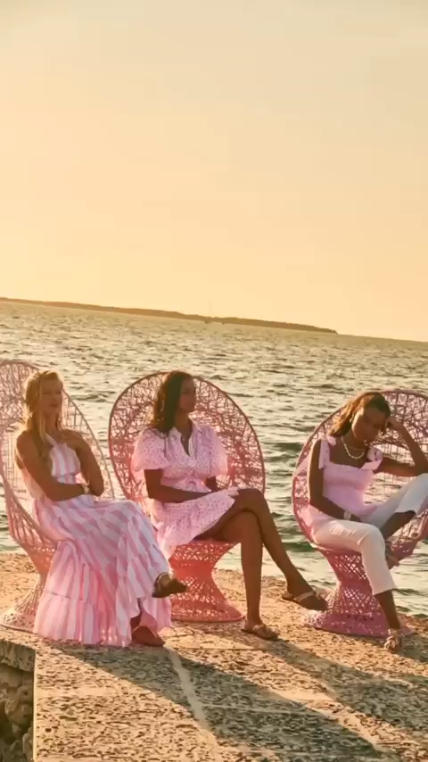 Lais Ribeiro featured in  the Lilly Pulitzer advertisement for Spring/Summer 2023