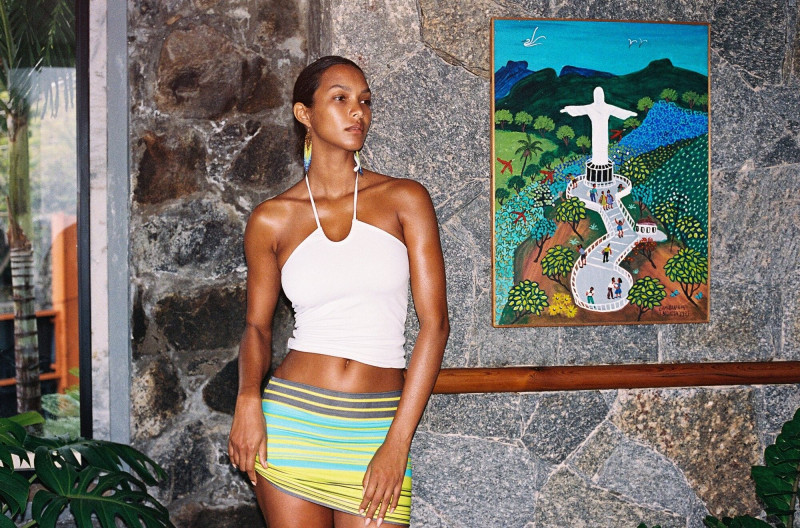 Lais Ribeiro featured in  the Bamba Swim Born In Brazil lookbook for Spring/Summer 2022