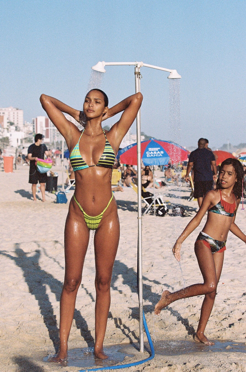Lais Ribeiro featured in  the Bamba Swim Born In Brazil lookbook for Spring/Summer 2022